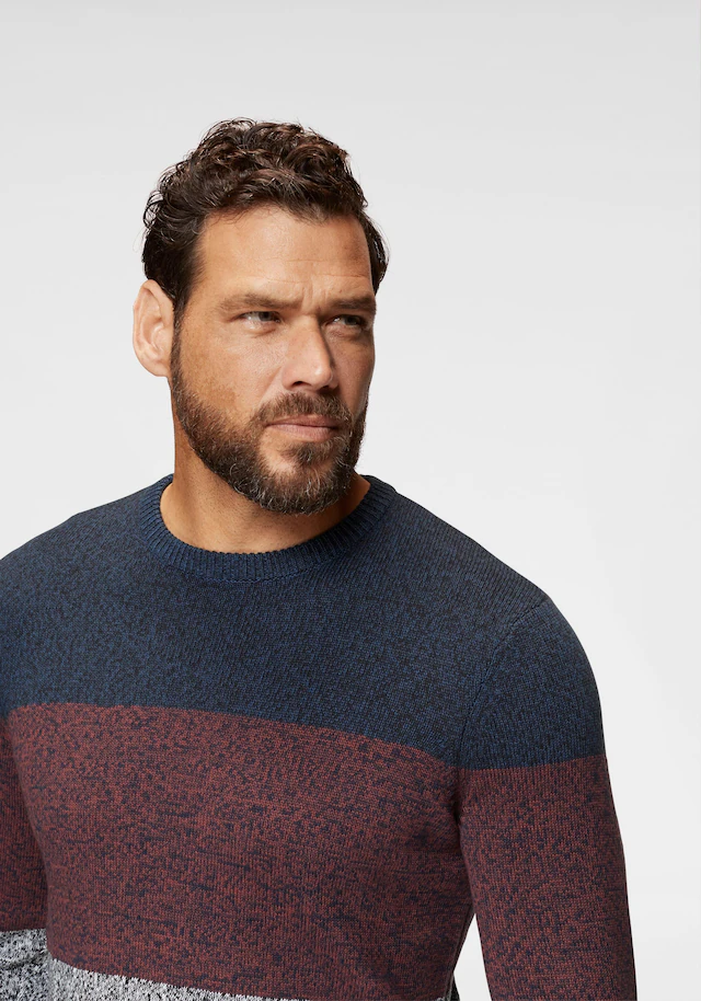 Man's World Rundhalspullover »Bis Größe 5 XL, in vielen Farben! Preis- Leistungsbestseller« mehrfarbig, bequeme Paßform