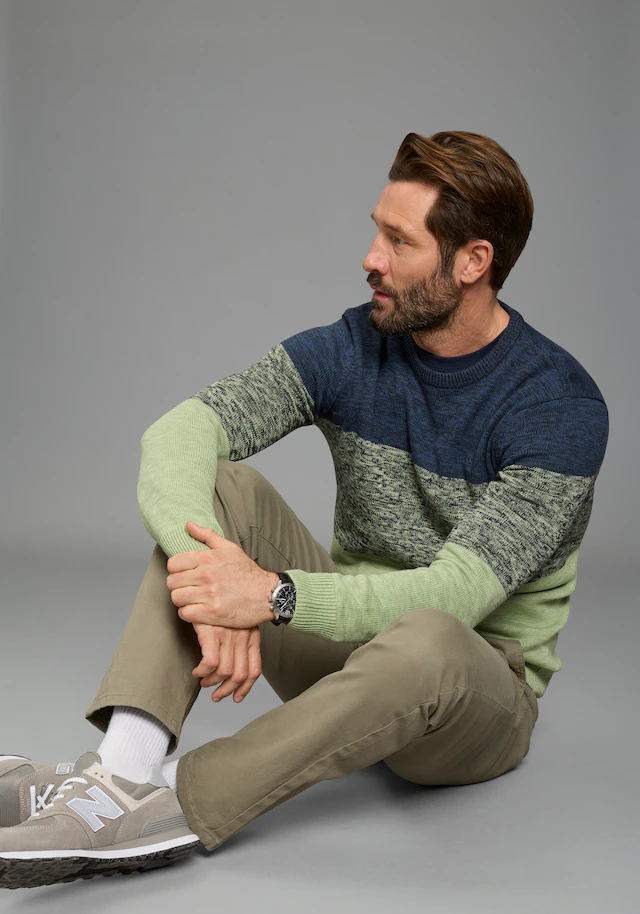 Man's World Rundhalspullover »Bis Größe 5 XL, in vielen Farben! Preis- Leistungsbestseller« mehrfarbig, bequeme Paßform