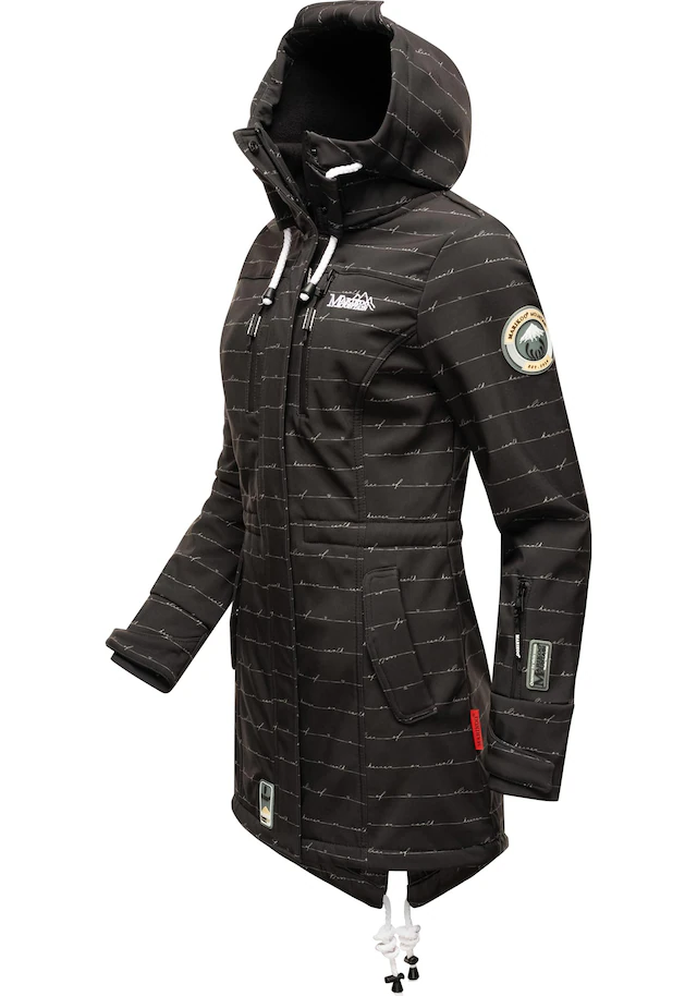 Marikoo Funktionsmantel »Zimtzicke« Softshell Parka mit Kapuze
