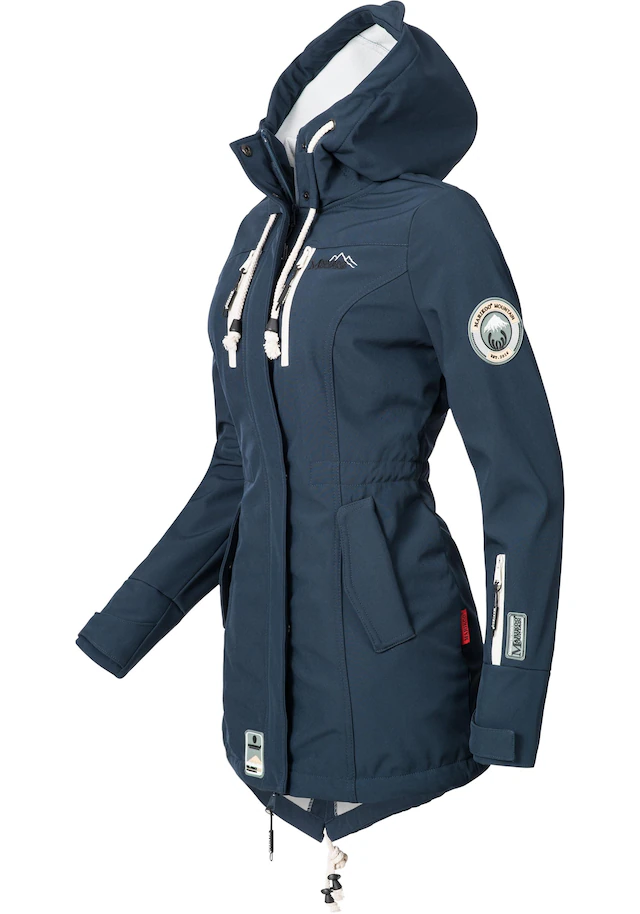 Marikoo Funktionsmantel »Zimtzicke« Softshell Parka mit Kapuze