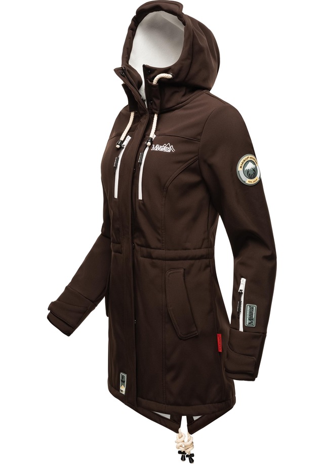 Marikoo Funktionsmantel »Zimtzicke« Softshell Parka mit Kapuze