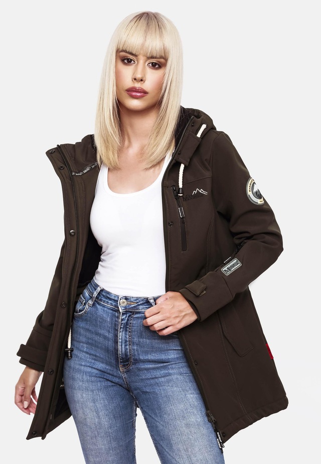 Marikoo Funktionsmantel »Zimtzicke« Softshell Parka mit Kapuze