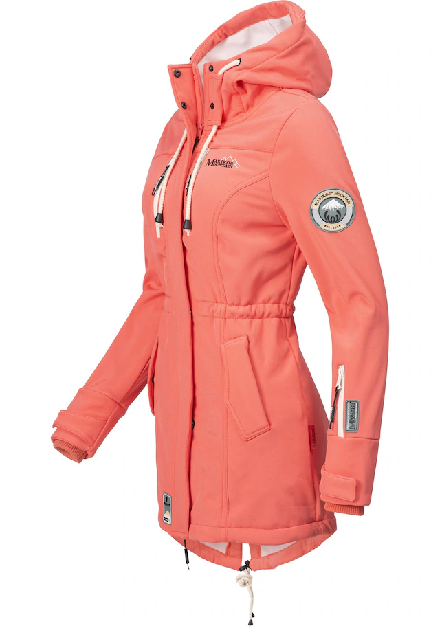 Marikoo Funktionsmantel »Zimtzicke« Softshell Parka mit Kapuze