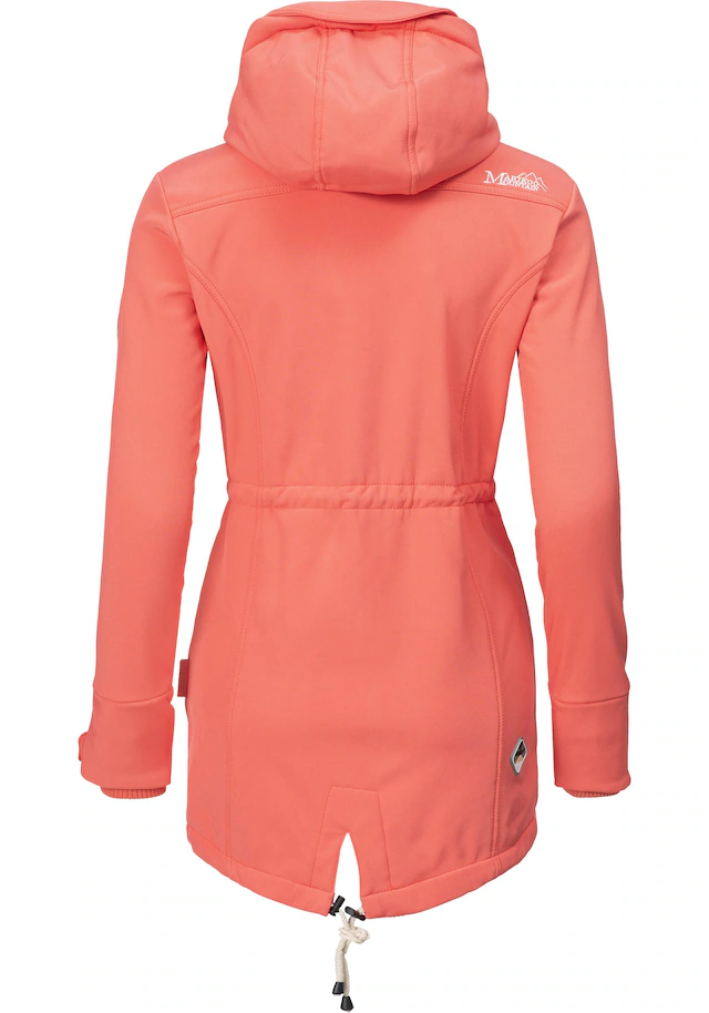 Marikoo Funktionsmantel »Zimtzicke« Softshell Parka mit Kapuze