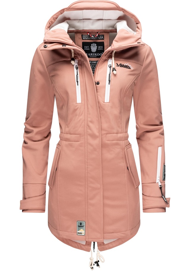 Marikoo Funktionsmantel »Zimtzicke« Softshell Parka mit Kapuze