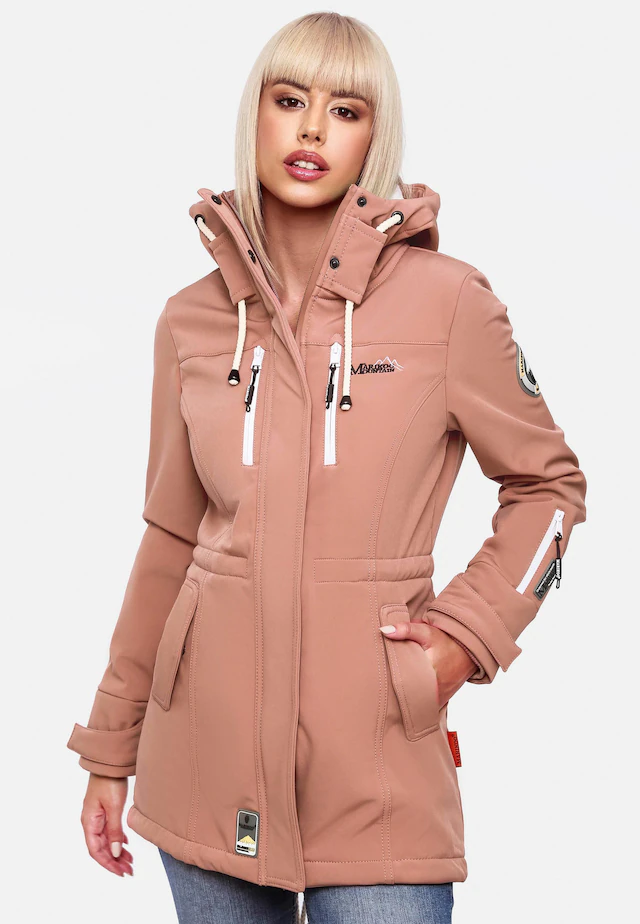 Marikoo Funktionsmantel »Zimtzicke« Softshell Parka mit Kapuze