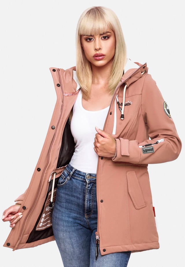 Marikoo Funktionsmantel »Zimtzicke« Softshell Parka mit Kapuze