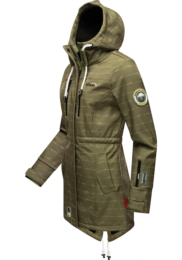 Marikoo Funktionsmantel »Zimtzicke« Softshell Parka mit Kapuze