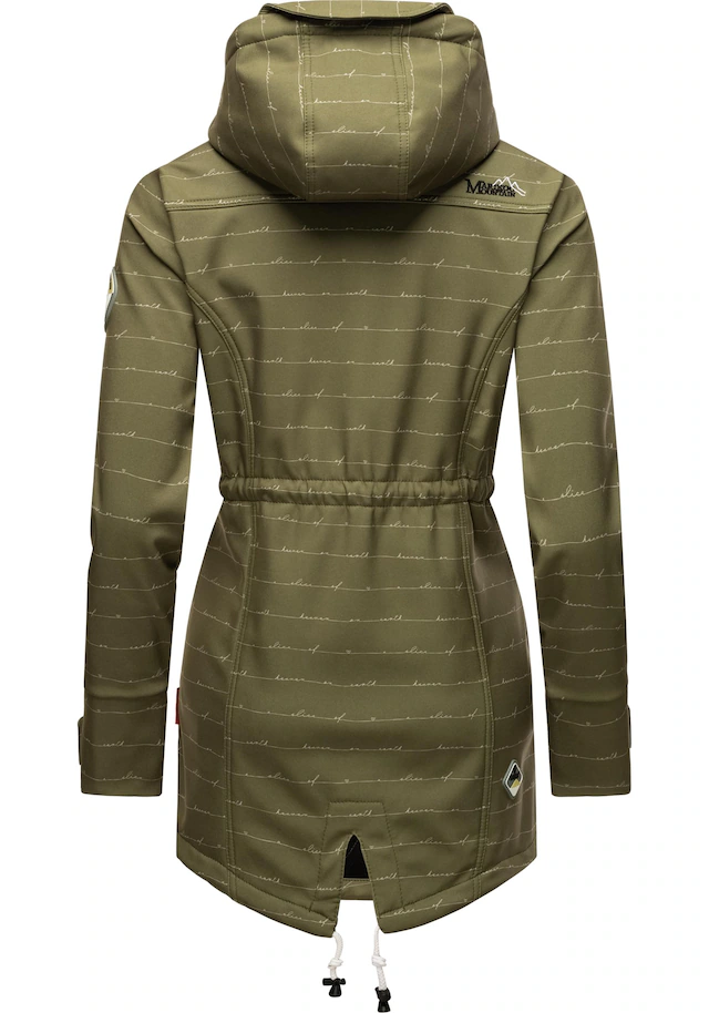 Marikoo Funktionsmantel »Zimtzicke« Softshell Parka mit Kapuze