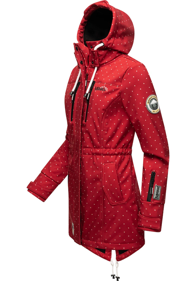 Marikoo Funktionsmantel »Zimtzicke« Softshell Parka mit Kapuze