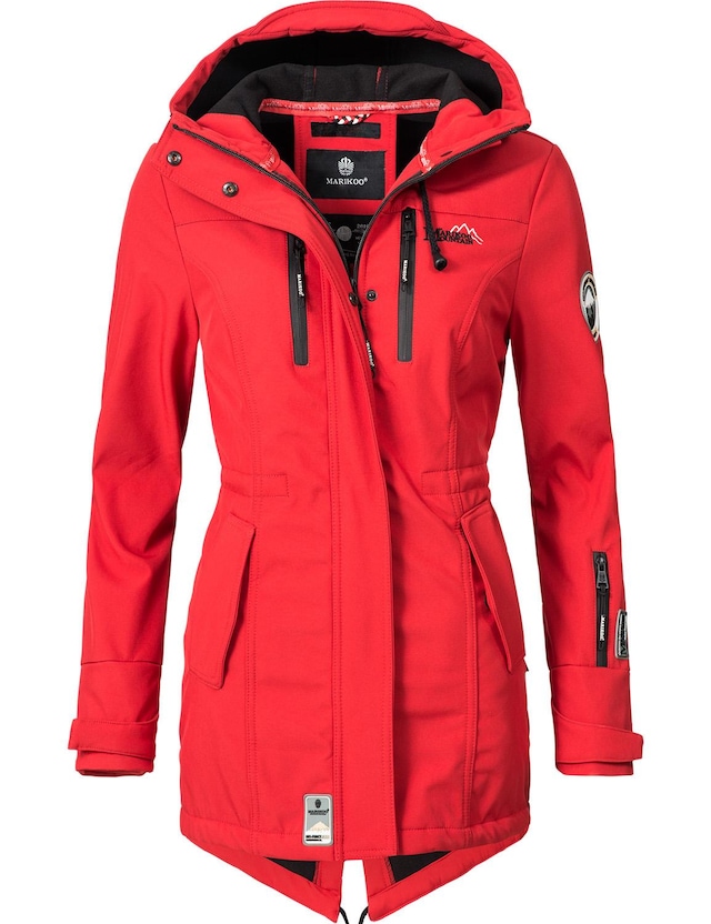 Marikoo Funktionsmantel »Zimtzicke« Softshell Parka mit Kapuze