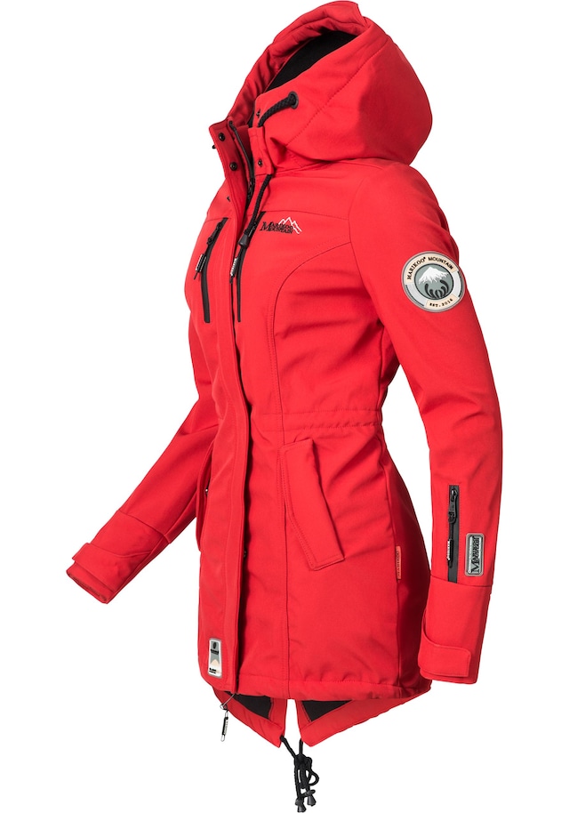 Marikoo Funktionsmantel »Zimtzicke« Softshell Parka mit Kapuze