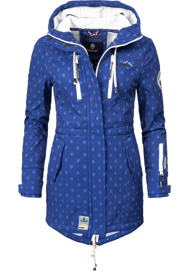 Marikoo Funktionsmantel »Zimtzicke« Softshell Parka mit Kapuze