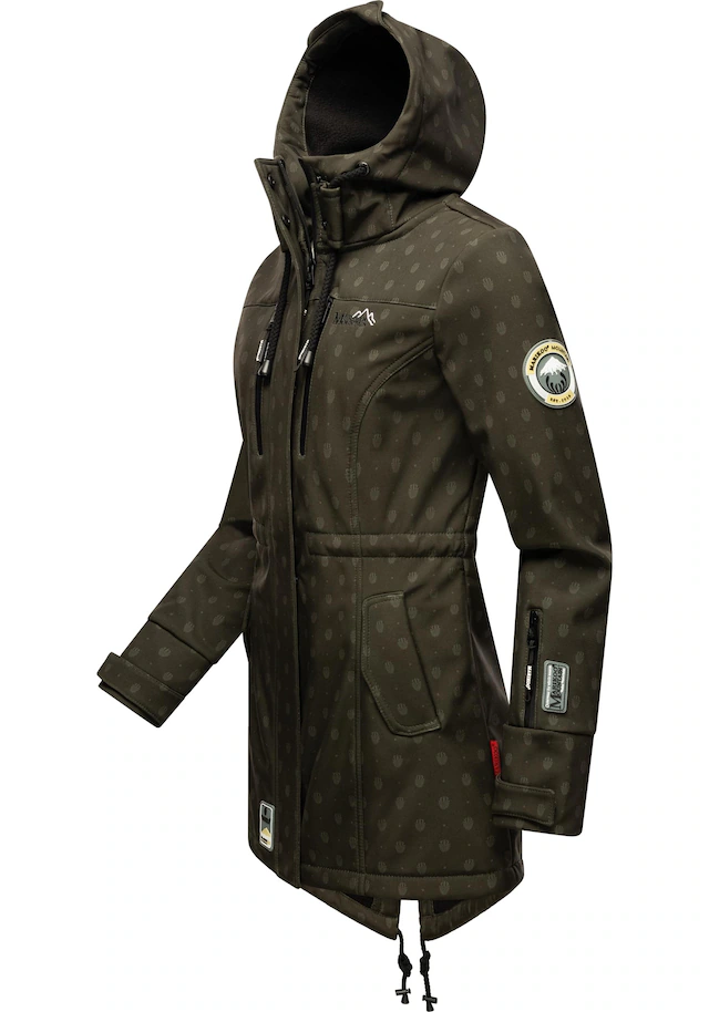 Marikoo Funktionsmantel »Zimtzicke« Softshell Parka mit Kapuze
