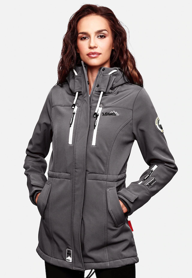 Marikoo Funktionsmantel »Zimtzicke« Softshell Parka mit Kapuze