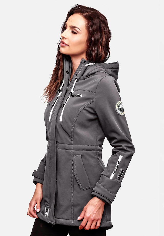 Marikoo Funktionsmantel »Zimtzicke« Softshell Parka mit Kapuze