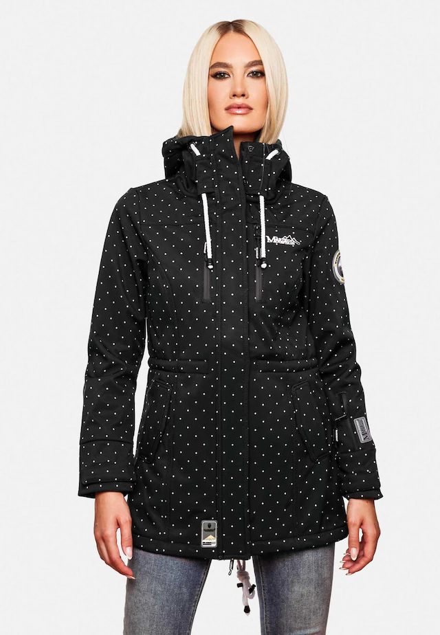 Marikoo Funktionsmantel »Zimtzicke« Softshell Parka mit Kapuze