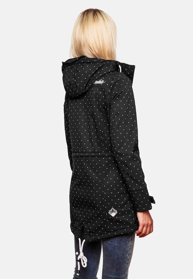 Marikoo Funktionsmantel »Zimtzicke« Softshell Parka mit Kapuze
