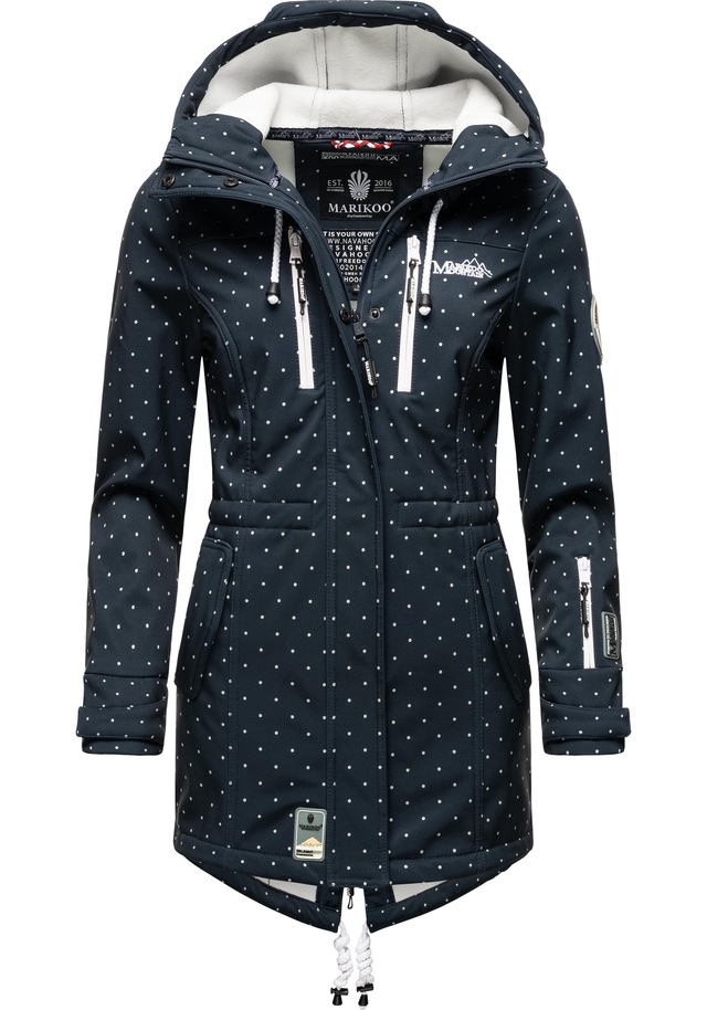 Marikoo Funktionsmantel »Zimtzicke« Softshell Parka mit Kapuze