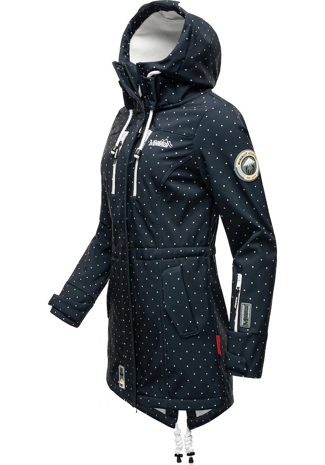 Marikoo Funktionsmantel »Zimtzicke« Softshell Parka mit Kapuze