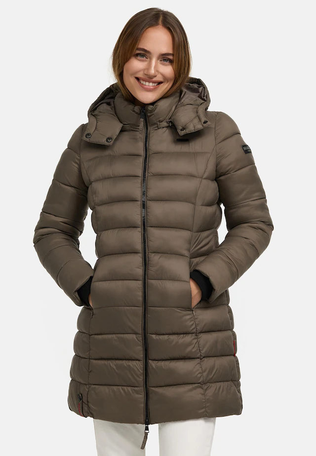Marikoo Steppmantel »Abendsternchen« zeitloser Wintermantel mit schmaler Steppung