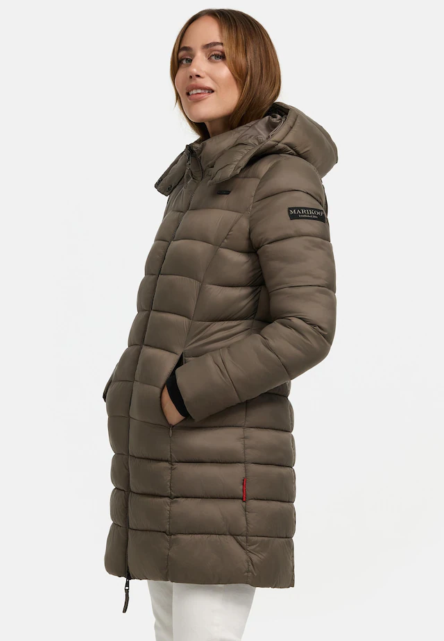 Marikoo Steppmantel »Abendsternchen« zeitloser Wintermantel mit schmaler Steppung