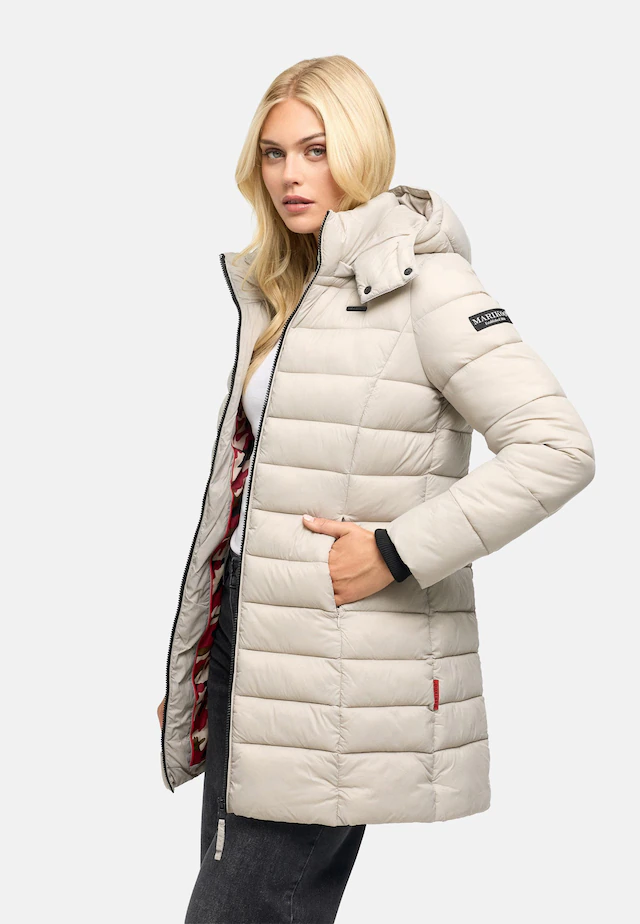 Marikoo Steppmantel »Abendsternchen« zeitloser Wintermantel mit schmaler Steppung