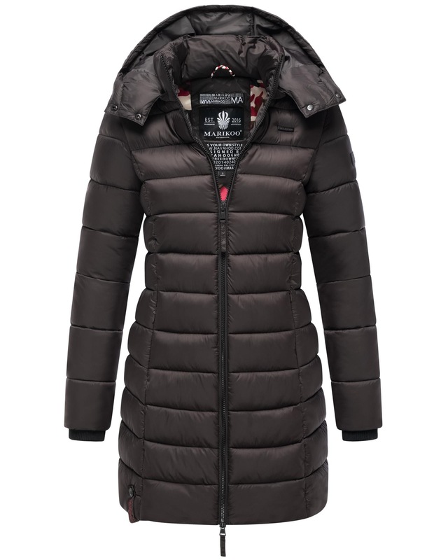 Marikoo Steppmantel »Abendsternchen« zeitloser Wintermantel mit schmaler Steppung