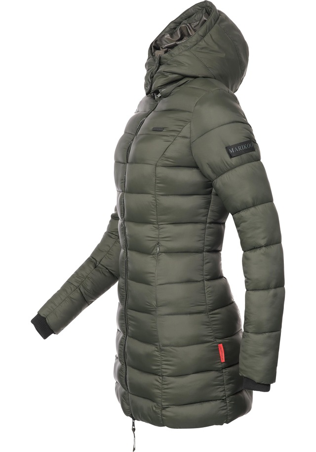 Marikoo Steppmantel »Abendsternchen« zeitloser Wintermantel mit schmaler Steppung
