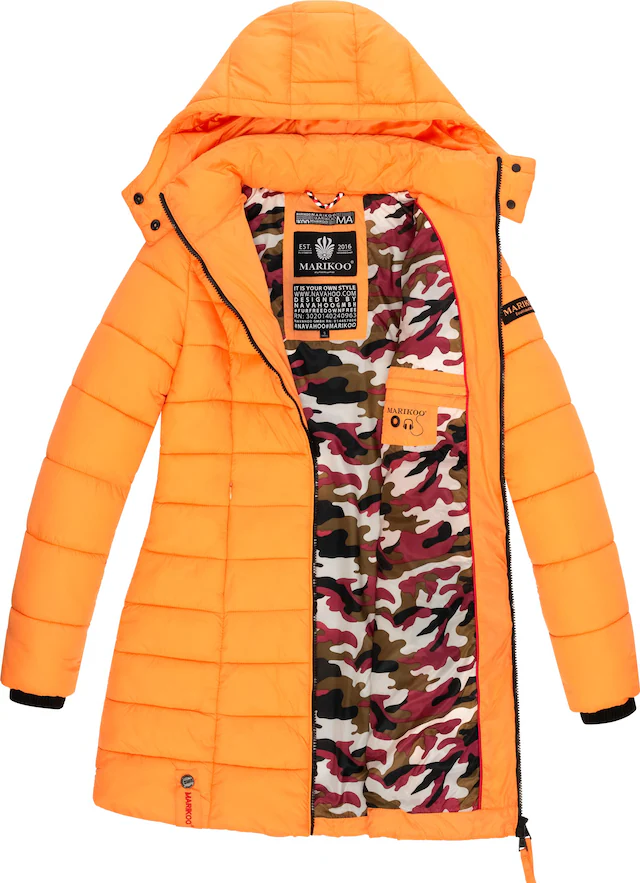 Marikoo Steppmantel »Abendsternchen« zeitloser Wintermantel mit schmaler Steppung