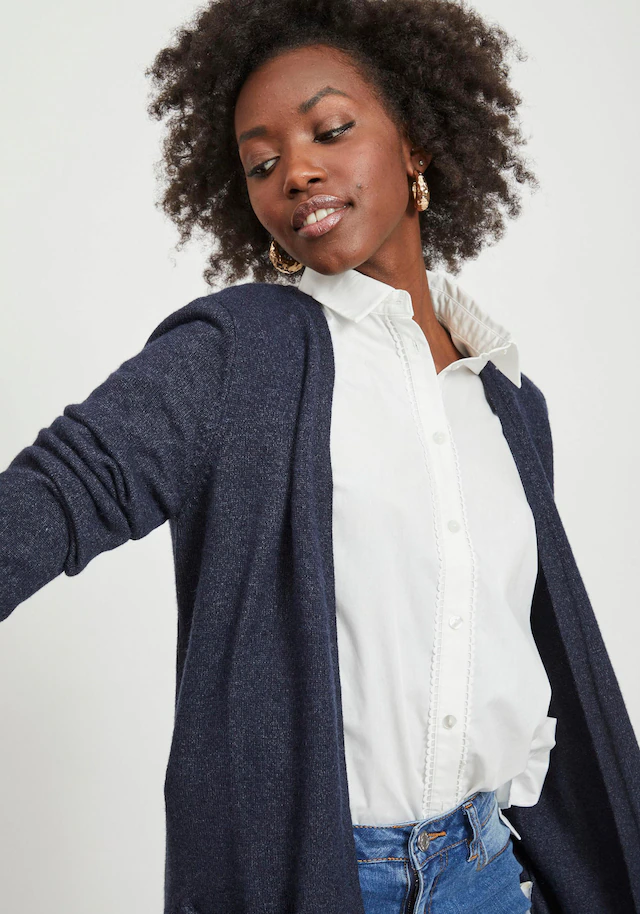 Vila Cardigan »VIRIL OPEN L/S KNIT CARDIGAN - NOOS« in offener Form