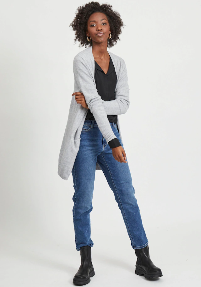 Vila Cardigan »VIRIL OPEN L/S KNIT CARDIGAN - NOOS« in offener Form