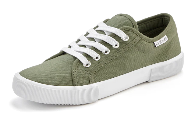 LASCANA Sneaker aus Textil, Schnürhalbschuh, Freizeitschuh, Turnschuh