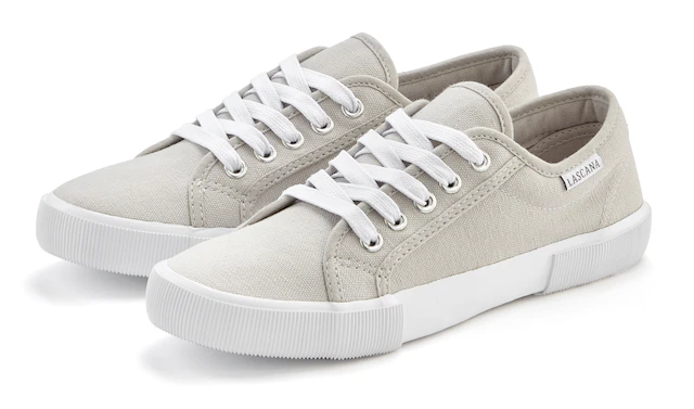 LASCANA Sneaker aus Textil, Schnürhalbschuh, Freizeitschuh, Turnschuh