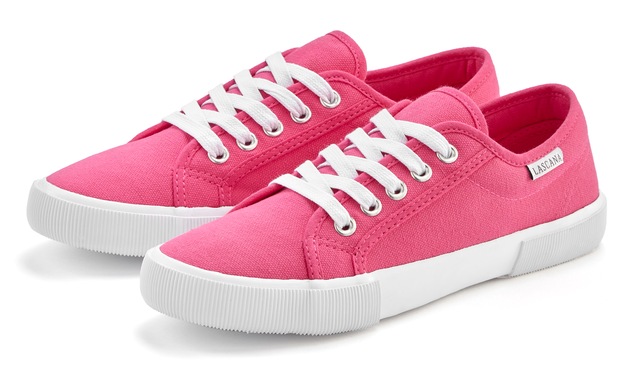 LASCANA Sneaker aus Textil, Schnürhalbschuh, Freizeitschuh, Turnschuh