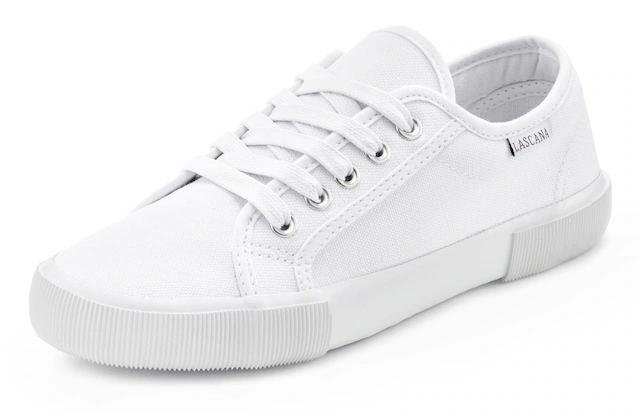 LASCANA Sneaker aus Textil, Schnürhalbschuh, Freizeitschuh, Turnschuh