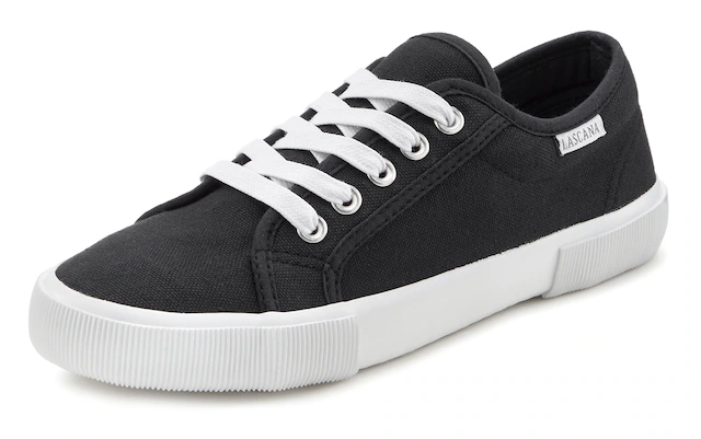 LASCANA Sneaker aus Textil, Schnürhalbschuh, Freizeitschuh, Turnschuh