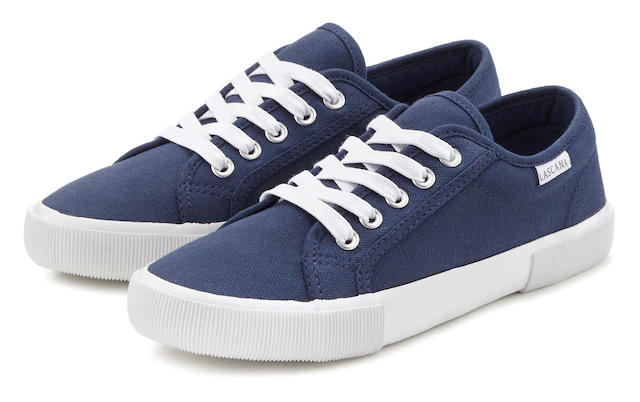 LASCANA Sneaker aus Textil, Schnürhalbschuh, Freizeitschuh, Turnschuh