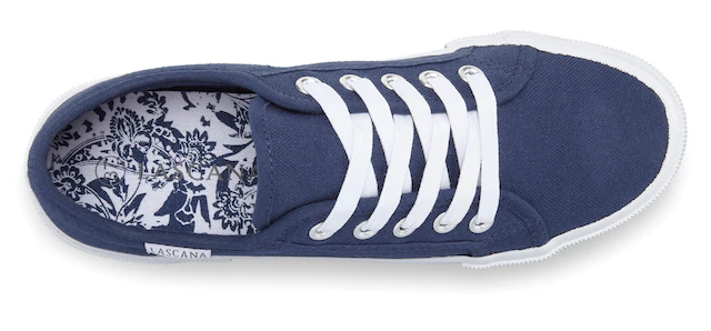 LASCANA Sneaker aus Textil, Schnürhalbschuh, Freizeitschuh, Turnschuh