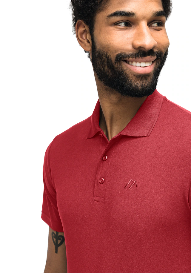 Maier Sports Poloshirt »Ulrich« Herren Polo kurzarm, leichtes Shirt, Funktionsshirt mit Kragen Reg Fit