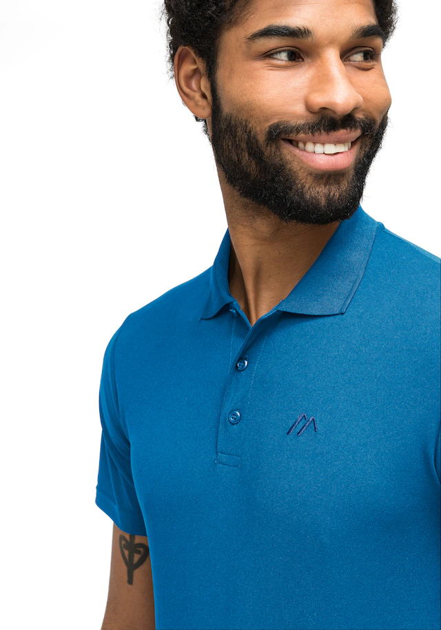 Maier Sports Poloshirt »Ulrich« Herren Polo kurzarm, leichtes Shirt, Funktionsshirt mit Kragen Reg Fit