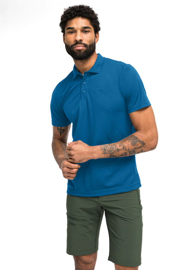 Maier Sports Poloshirt »Ulrich« Herren Polo kurzarm, leichtes Shirt, Funktionsshirt mit Kragen Reg Fit