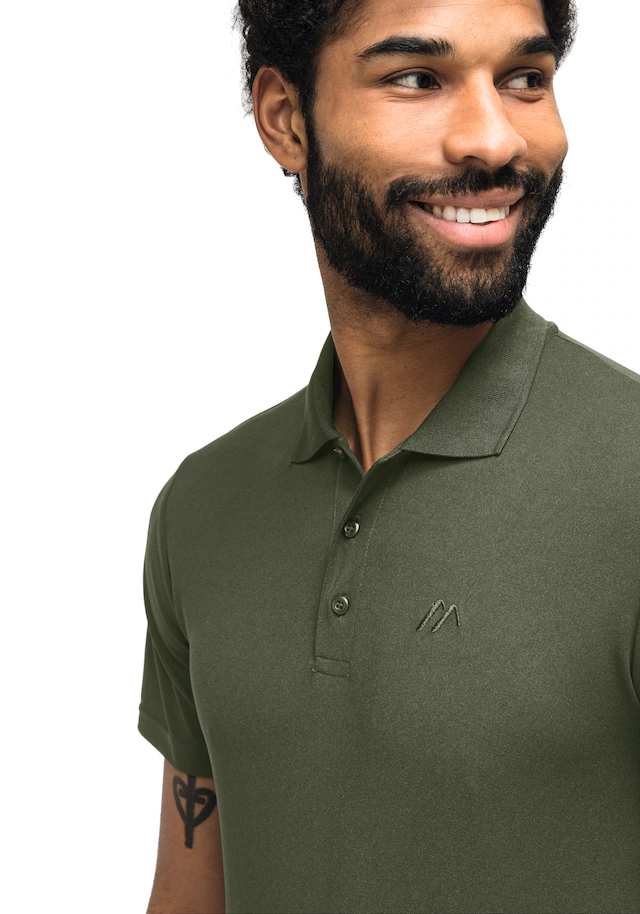Maier Sports Poloshirt »Ulrich« Herren Polo kurzarm, leichtes Shirt, Funktionsshirt mit Kragen Reg Fit