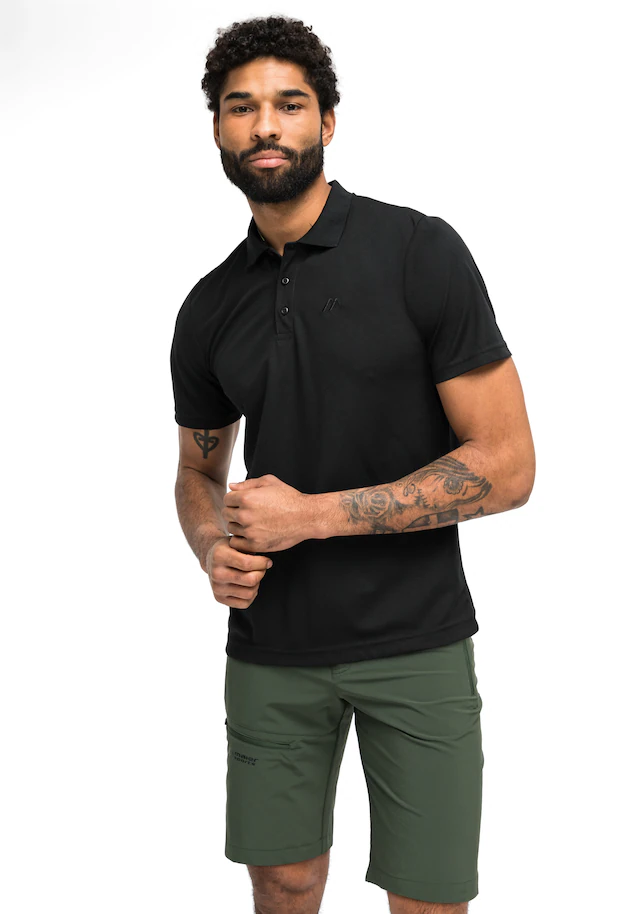 Maier Sports Poloshirt »Ulrich« Herren Polo kurzarm, leichtes Shirt, Funktionsshirt mit Kragen Reg Fit