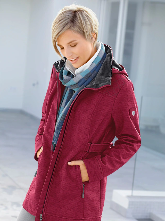 Casual Looks Softshelljacke mit Kapuze