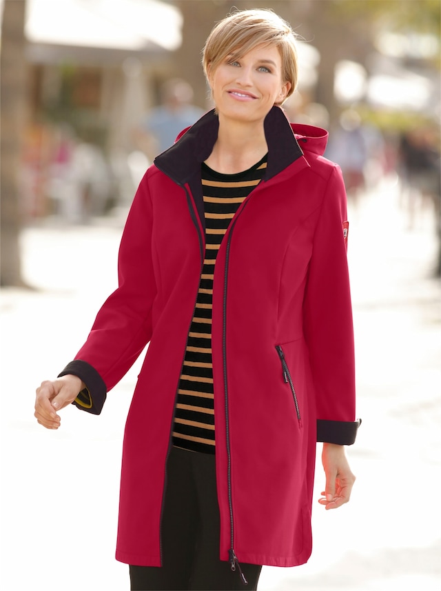 Casual Looks Softshelljacke mit Kapuze