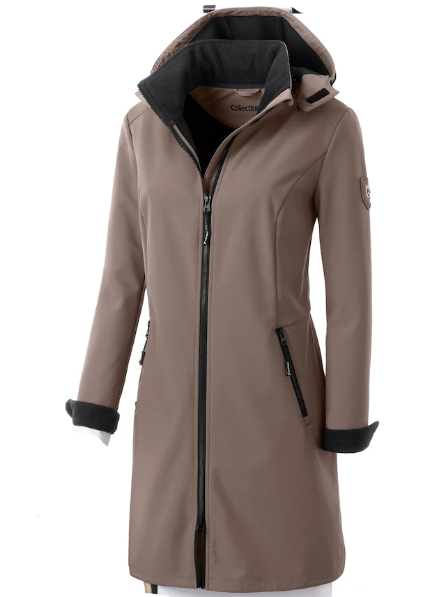 Casual Looks Softshelljacke mit Kapuze