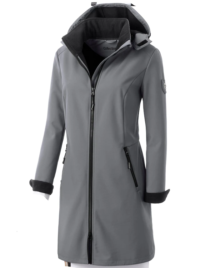 Casual Looks Softshelljacke mit Kapuze