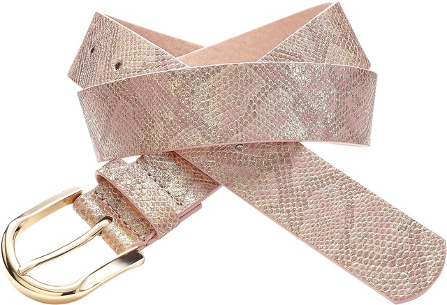 LASCANA Hüftgürtel »Hosengürtel, Gürtel, Jeansgürtel, Anzuggürtel« im modernen Metallic Animal-Look