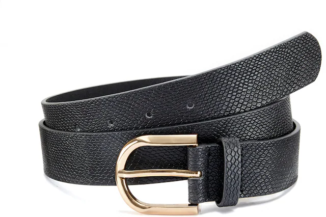 LASCANA Hüftgürtel »Hosengürtel, Gürtel, Jeansgürtel, Anzuggürtel« im modernen Metallic Animal-Look